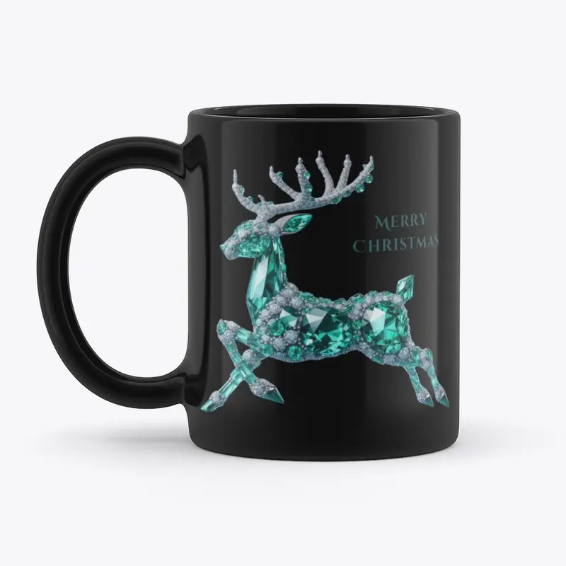 Christmas Diamond and Emerald Reindeer 